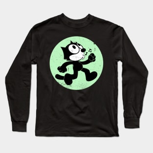 Felix The Cat Walking Whistle Long Sleeve T-Shirt